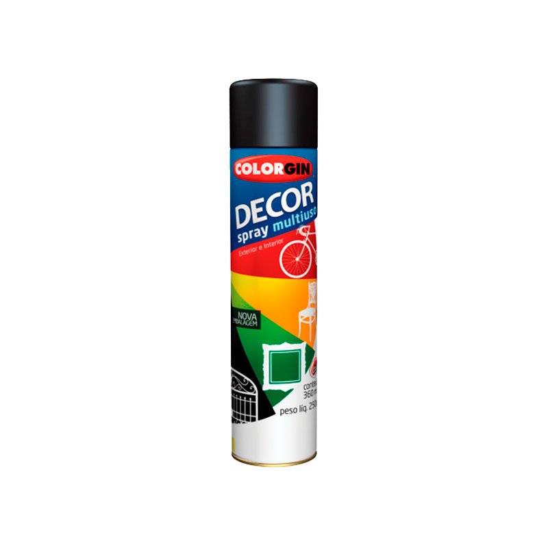 Spray colorgin decor preto.brilh-8701
