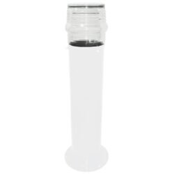 Poste balizad.aco 50cm branco-p50ideal