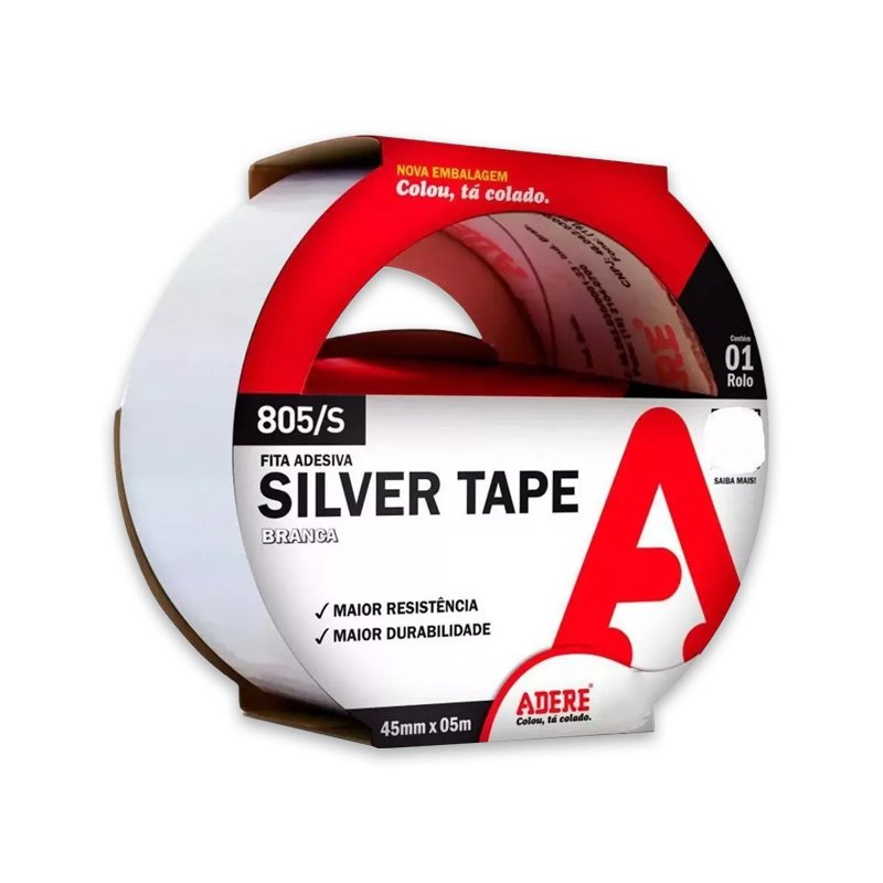 33261 - Fita Ades Silvert Adere 45x05m Branca