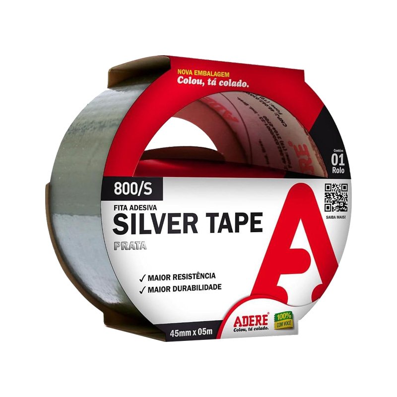 33264 - Fita Ades Silvert Adere 45x05m Pra