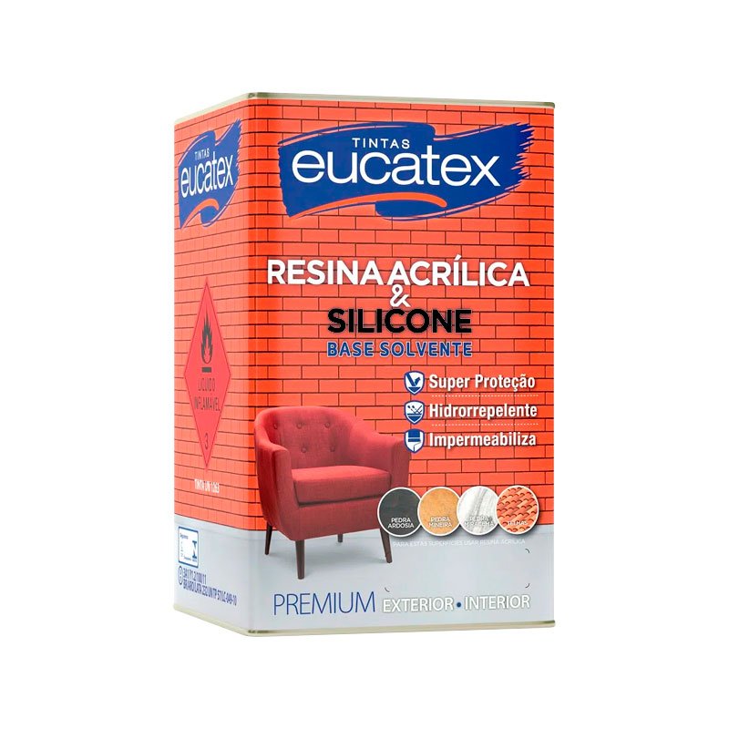 Resina acrilica eucatex 18 lts