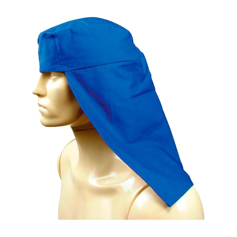 Touca soldador brim azul