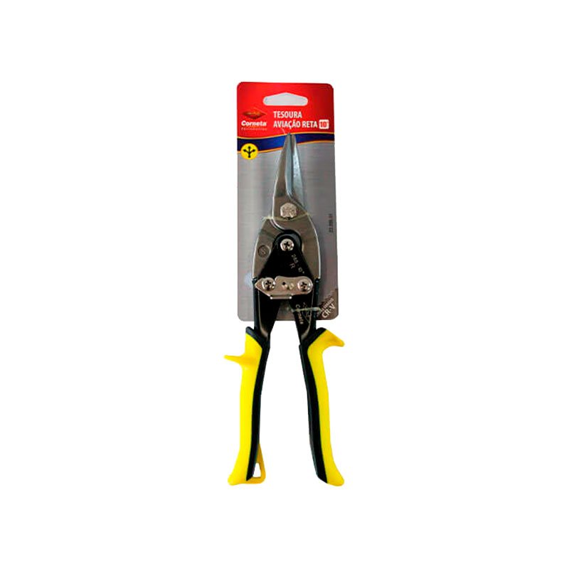62181 - Tesoura para Chapa de Aviador Corneta Corte Reto