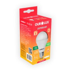 Lamp led bulbo ourolux 06w 3.000k